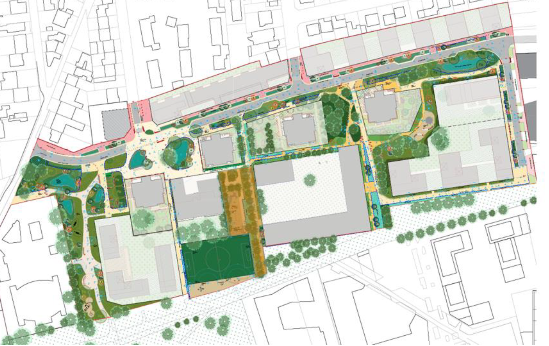 Villejuif Lebon Lamartine espaces publics