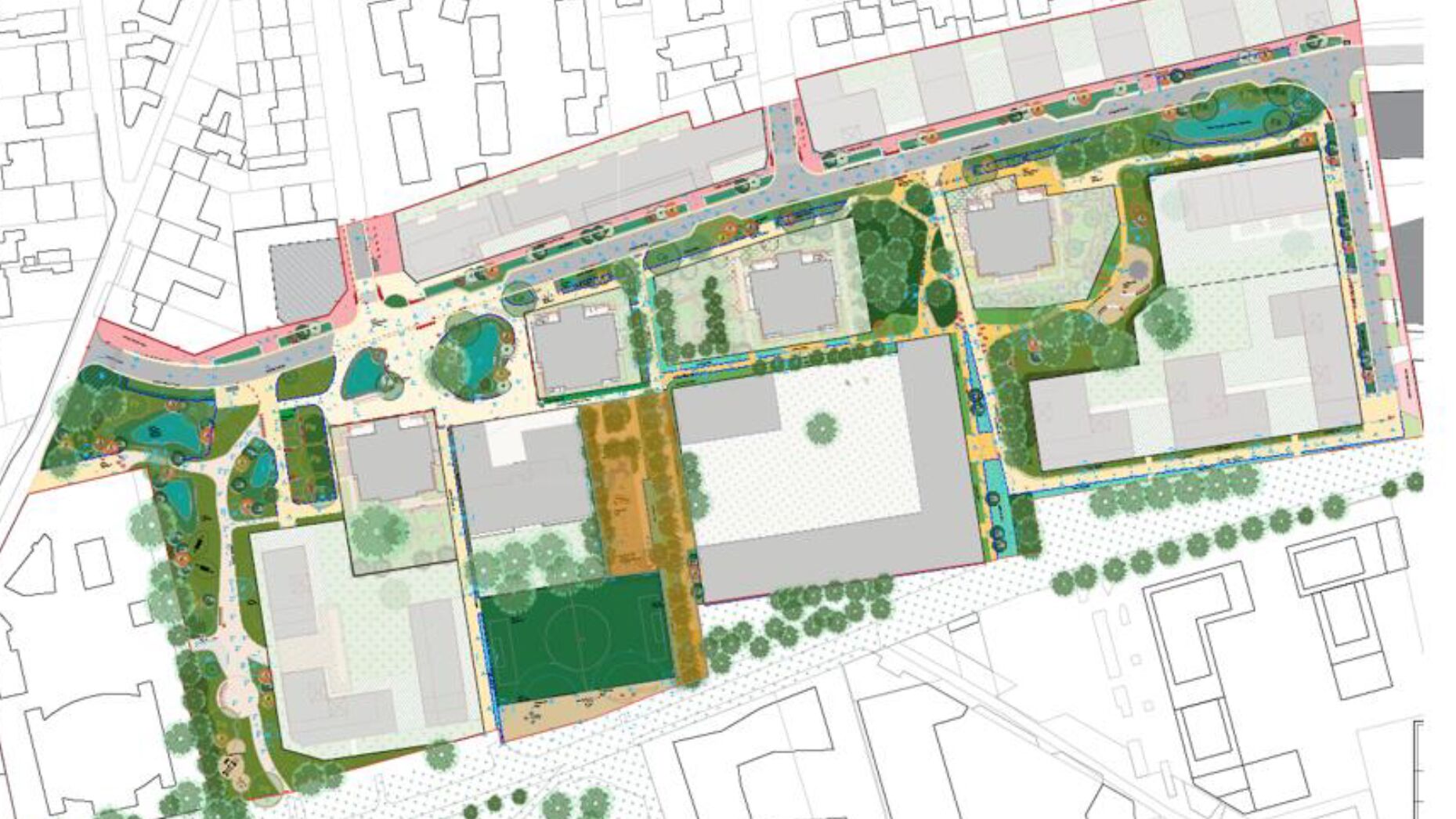 Villejuif Lebon Lamartine espaces publics