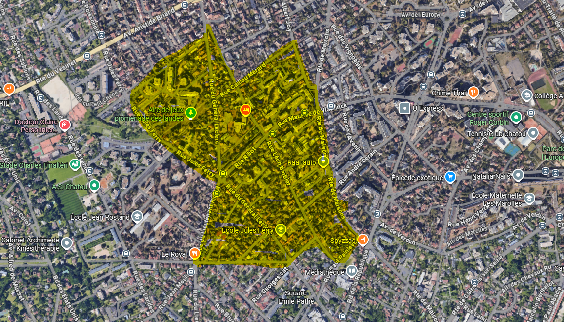 Chatou   place docteur roux