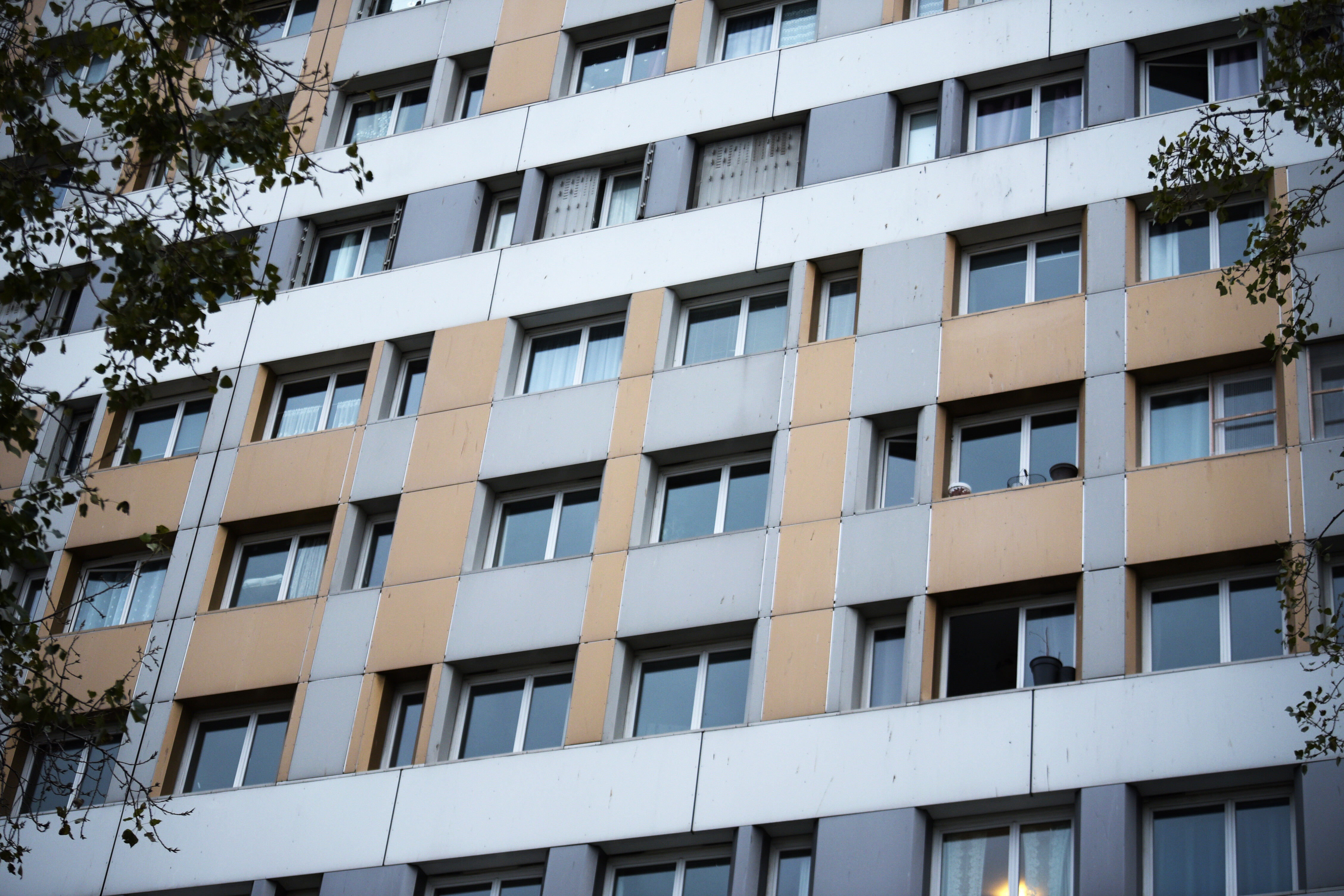 une façade de logement social dans le XIIIe arrondissement de Paris