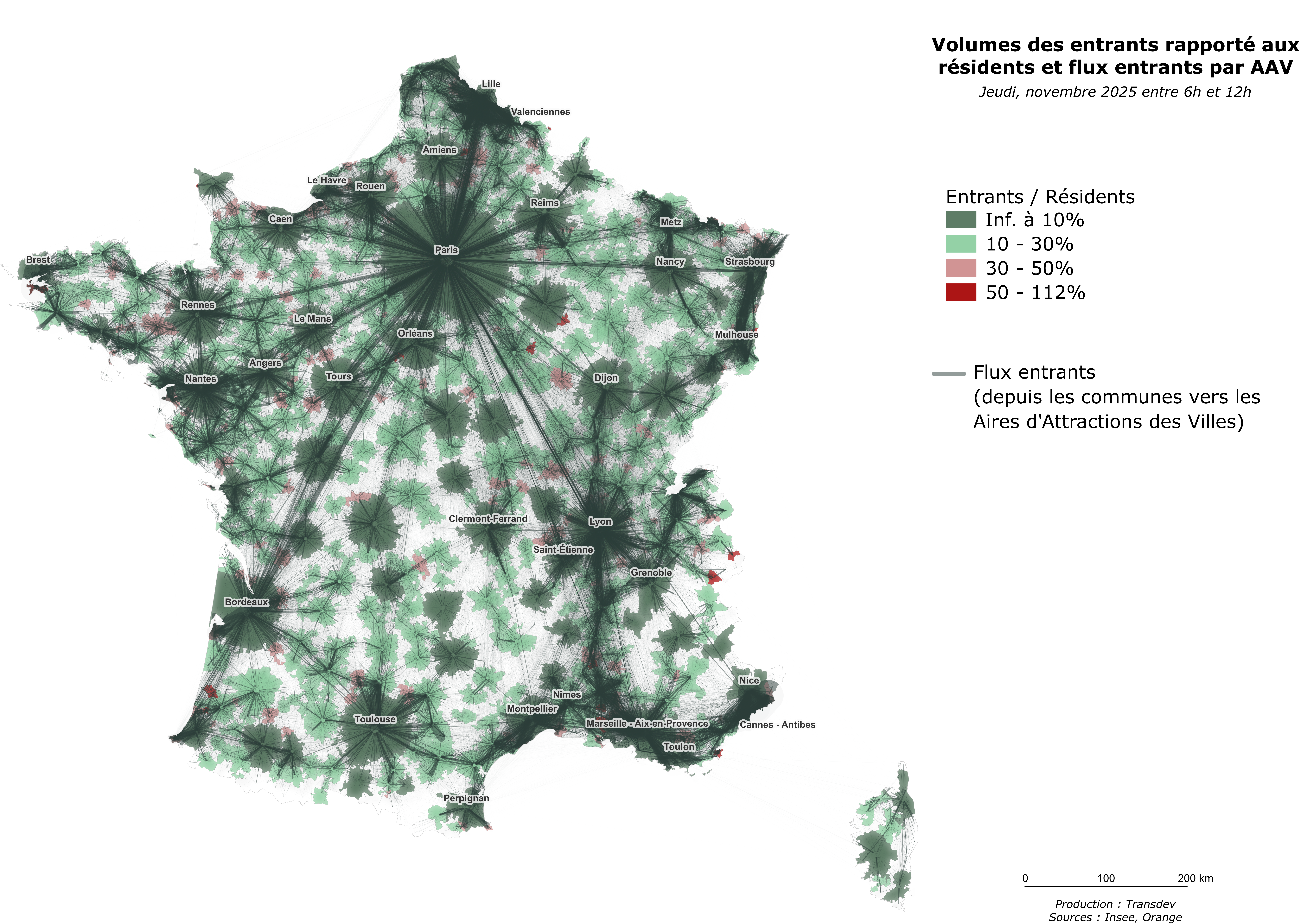 AAV   Entrants sur Residents   Flux com2AAV