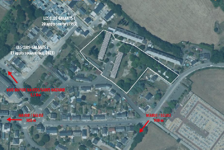 Donges vue aérienne quartier Ariais