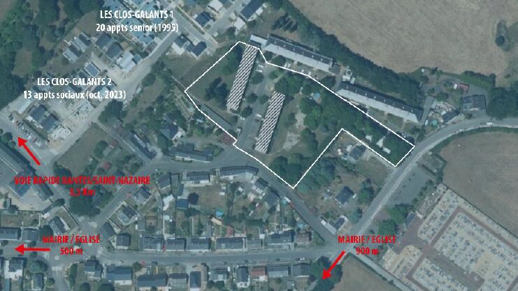 Donges vue aérienne quartier Ariais